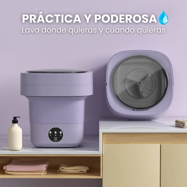 Lavadora portátil y plegable