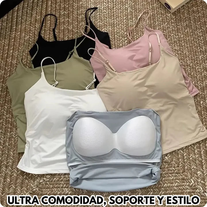 BLUSA CON BRASIER INCORPORADO
