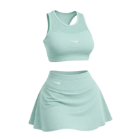 🩷CHICA FIT - Conjunto Deportivo Mujer – Top + Falda Short Integrado