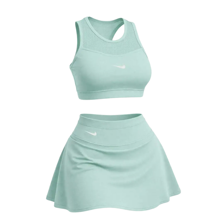 🩷CHICA FIT - Conjunto Deportivo Mujer – Top + Falda Short Integrado