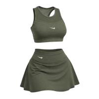 🩷CHICA FIT - Conjunto Deportivo Mujer – Top + Falda Short Integrado