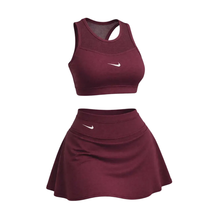 🩷CHICA FIT - Conjunto Deportivo Mujer – Top + Falda Short Integrado