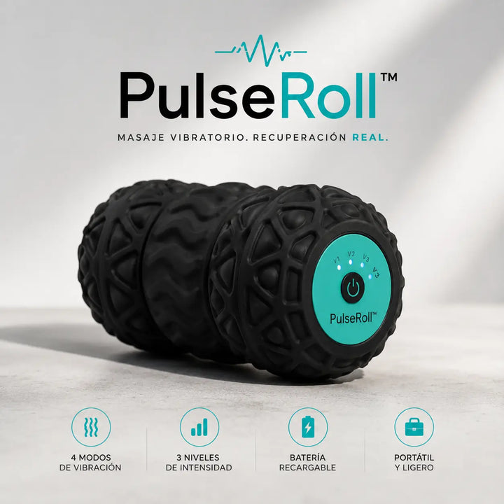 PulseRoll™ - Rodillo Vibratorio Inteligente para Masaje y Recuperación Muscular