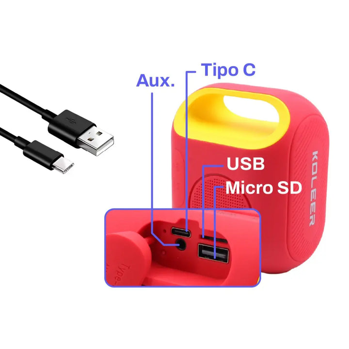 PARLANTE KOLEER H52® – El Sonido que Mueve tu Mundo