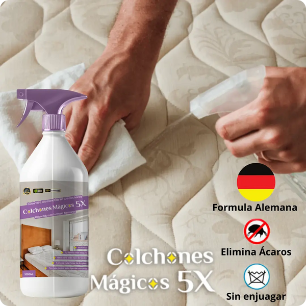 ¡Colchones Mágicos 5X! Limpiador instantáneo de manchas de colchones